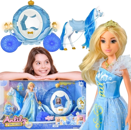 Woopie Royal παγωμένη πριγκίπισσα Lily με μαγική φωτεινή άμαξα