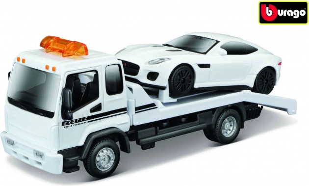 Ρυμουλκό όχημα Bburago με Jaguar F-Type R Dynamic (V6) 1:43