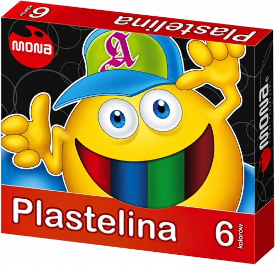 Σχολική πλαστελίνη MONA 6 χρώματα