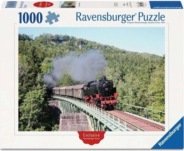 Παζλ Ravensburger ιστορικός σιδηρόδρομος Sauschwänzlebahn 1000 κομμάτια
