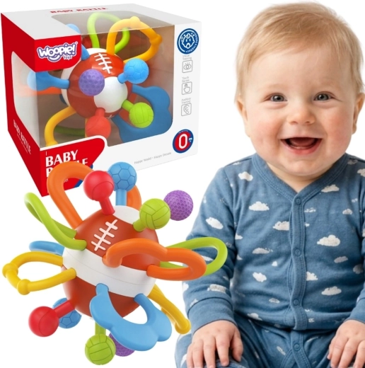 WOOPIE Baby αισθητηριακό κουδουνίστρα και μασητικό μπαλάκι για μωρά 0+