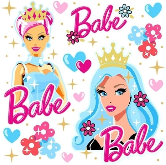 Θερμοκολλητικά πριγκίπισσα BABE – μικρό φύλλο