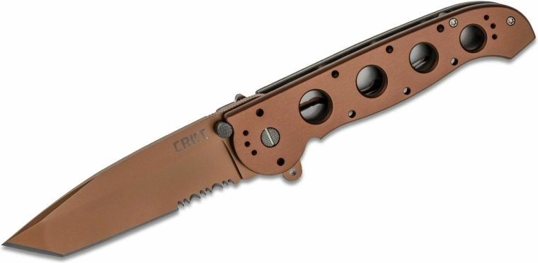 Σουγιάς τσέπης CRKT M16-14D Desert Tanto, καφέ ανοδιωμένο αλουμίνιο