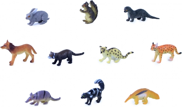 Ζώα του δάσους mini zoo – σετ 10 φιγούρων σε σακουλάκι