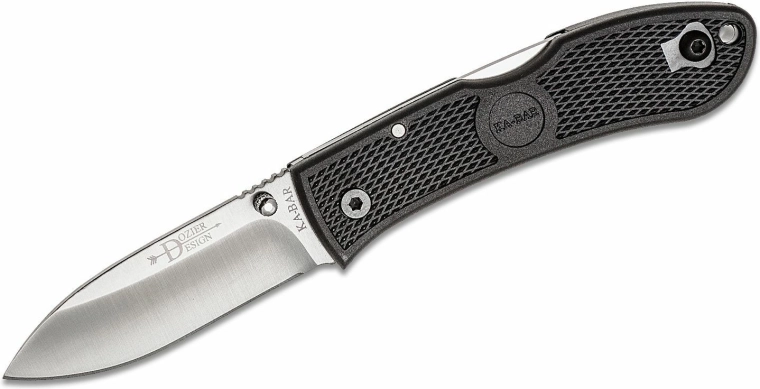 Πτυσσόμενο μαχαίρι τσέπης KA-BAR Dozier Hunter, μαύρο, 7,5 cm