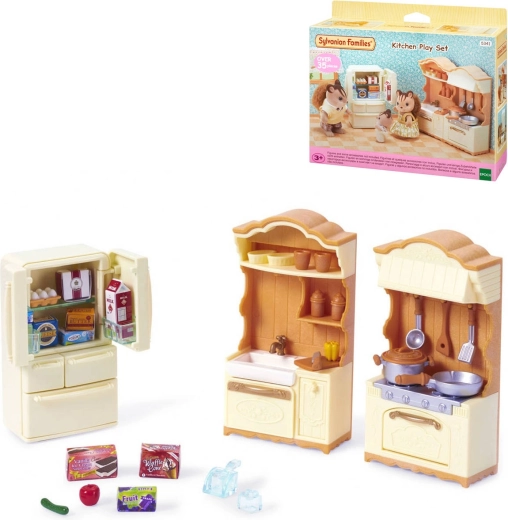Sylvanian Families σετ κουζίνας με ψυγείο - 37 τεμάχια