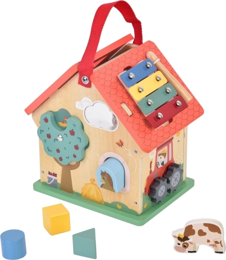 2Kids Toys πολυλειτουργικό ξύλινο παιχνίδι τοποθέτησης σχημάτων Η ζωή στη φάρμα