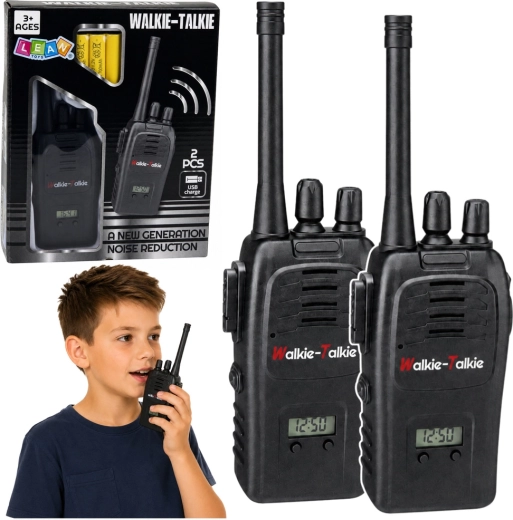 Παιδικοί ασύρματοι πομποδέκτες Walkie Talkie με φόρτιση USB, μείωση θορύβου και εμβέλεια 200 m (2 τεμ.)