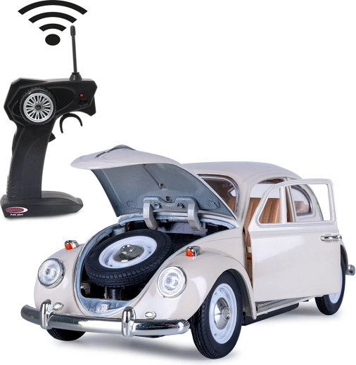 Jamara RC Volkswagen Beetle μεταλλικό μοντέλο 1:18 σε κρεμ λευκό