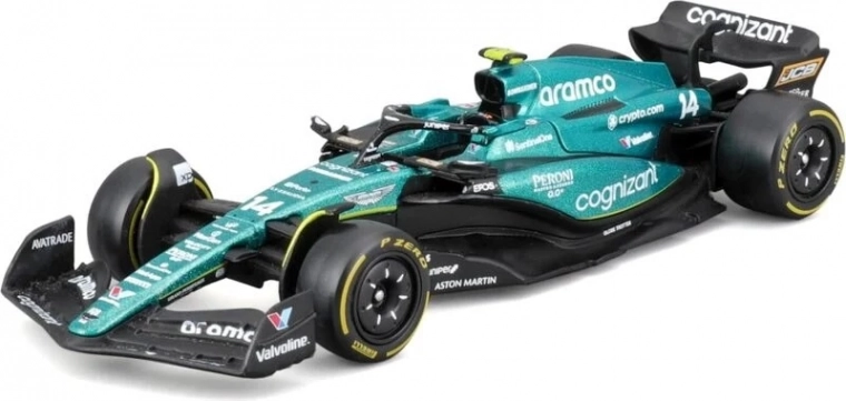 Bburago Formula 1 Aston Martin AMR23 1:43 – Fernando Alonso #14