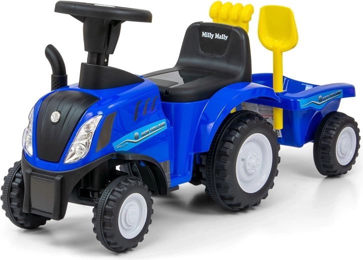 Αυτοκινούμενο τρακτέρ NEW HOLLAND T7 με ρυμουλκούμενο – μπλε