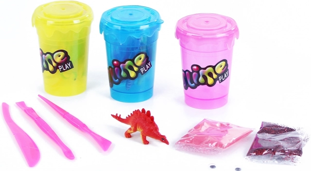 Σετ κατασκευής slime με ζωάκι και γκλίτερ