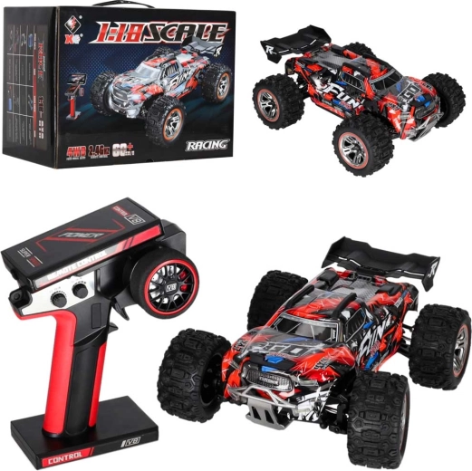 Τηλεκατευθυνόμενο όχημα εκτός δρόμου WLToys 184008 1:18 4WD με κινητήρα χωρίς ψήκτρες και φωτισμό LED