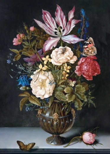 Puzzle Art: Νεκρή Φύση με Λουλούδια 1000 Κομμάτια