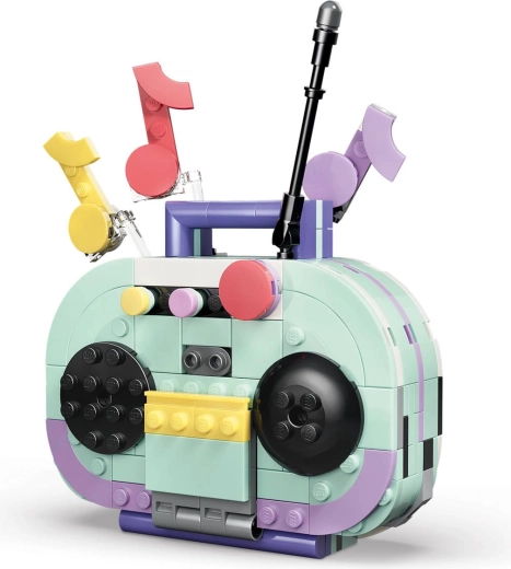 Ρετρό boombox και πικάπ