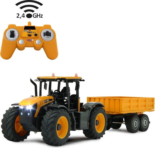 Τηλεκατευθυνόμενο τρακτέρ JAMARA JCB Fastrac με ανατρεπόμενο ρυμουλκούμενο