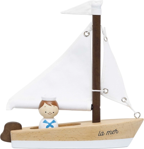 Le Toy Van ξύλινο ιστιοφόρο με καπετάνιο
