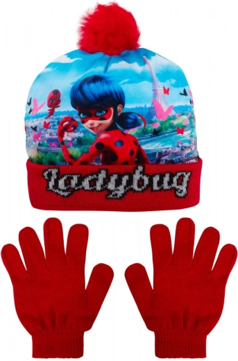Σκούφος και γάντια Miraculous: Οι περιπέτειες της Ladybug