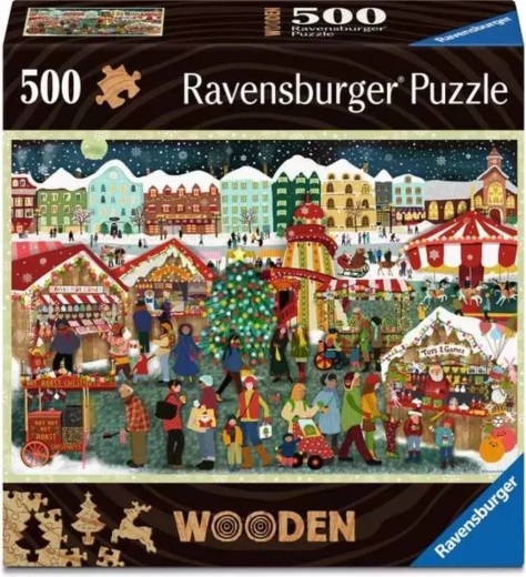 Ξύλινο παζλ Ravensburger Μαγεία των Χριστουγέννων 500 κομμάτια