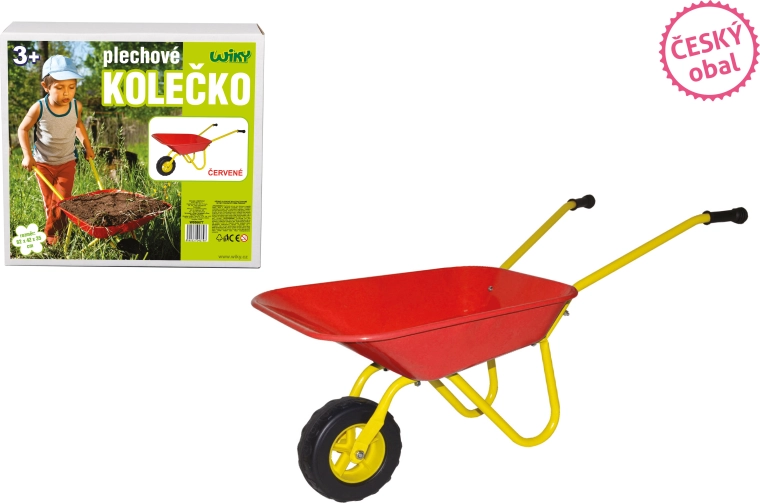 Μεταλλικό καρότσι Český obal κόκκινο 82 × 42 × 35 cm