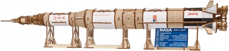 Ugears ξύλινο μοντέλο πυραύλου NASA Saturn V 1:170
