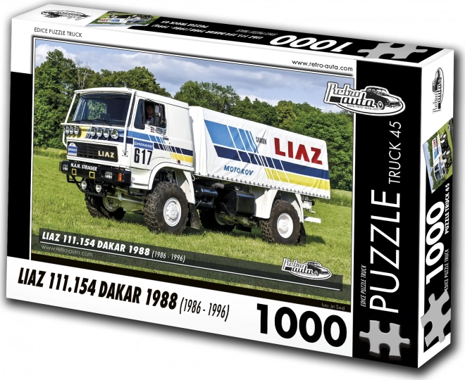 Ρετρό αυτοκίνητα παζλ φορτηγό Liaz Dakar