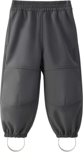 Παιδικό παντελόνι softshell Leokid Vic asphalt, μέγεθος 98