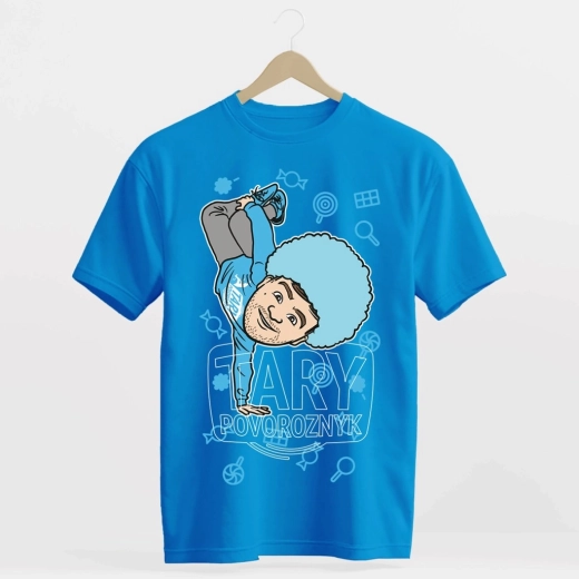 Μπλουζάκι Tary Povoroznyk ζαχαρωτό (cotton candy) μπλε 164–170
