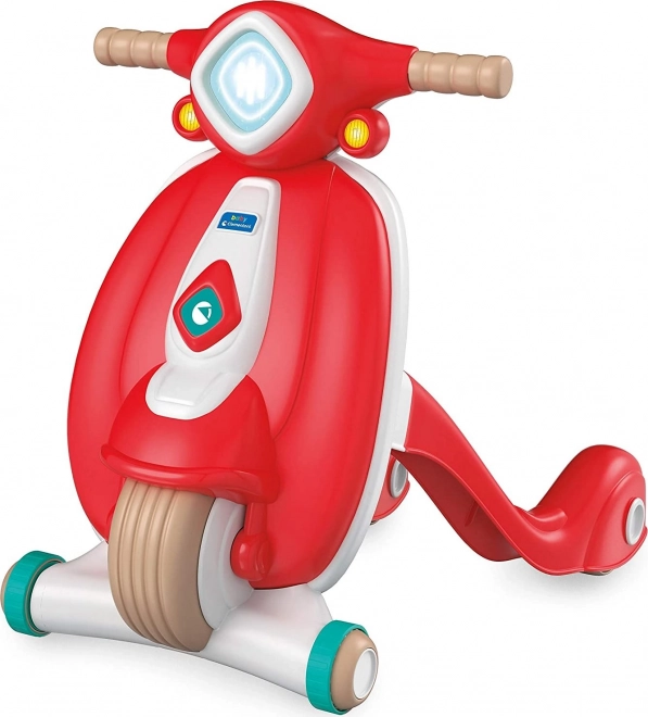 Περπατούρα και όχημα ώθησης CLEMENTONI Baby Scooter Vespa – κόκκινο