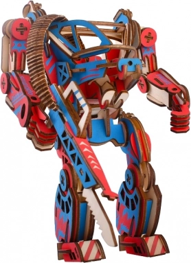 Ξύλινο χρωματιστό 3D παζλ Woodcraft Powersuit