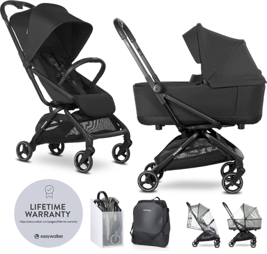 EASYWALKER συνδυαστικό καρότσι Rockey S – Pure Black