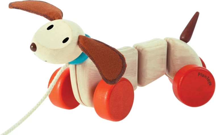 Ξύλινο σκυλάκι έλξης PlanToys