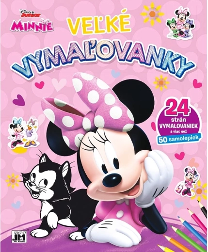 Μεγάλο βιβλίο ζωγραφικής και αυτοκόλλητα Minnie