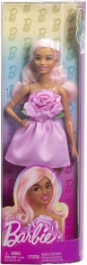 Κούκλα Barbie Fashionistas με ροζ φόρεμα