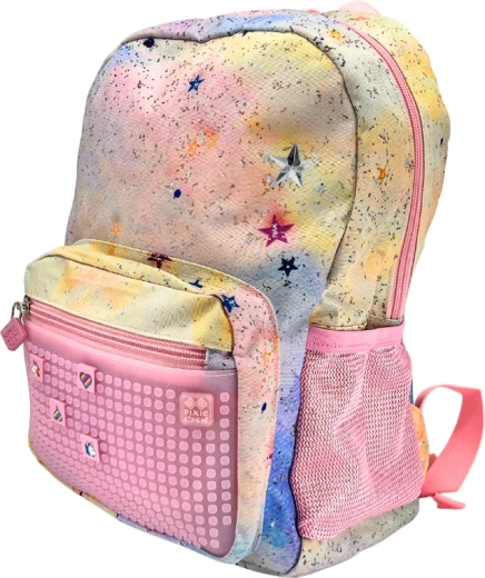 Pixie Crew μικρό ροζ σακίδιο με pixels Glitternox