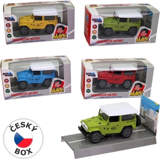 Μεταλλικό αυτοκίνητο Jeep με ανάστροφη κίνηση