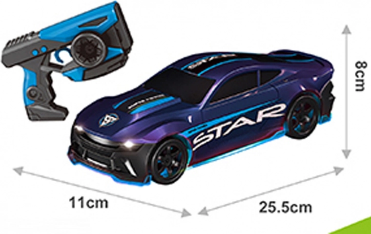 Τηλεκατευθυνόμενο αυτοκίνητο RC STAR μπλε με drift τροχούς