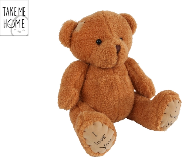 Καθιστό λούτρινο αρκουδάκι Take Me Home 25 cm