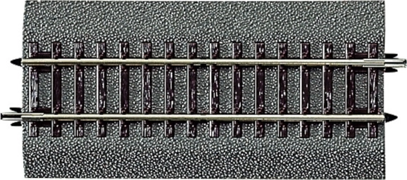 Roco Line ευθεία ράγα G½ με υπόστρωμα