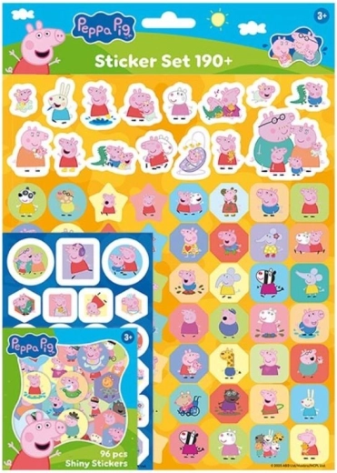 Σετ αυτοκόλλητων 190+ Peppa Pig