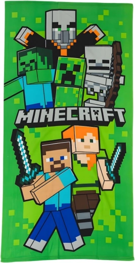 Παιδική πετσέτα θαλάσσης Minecraft Swordfight 70 × 140 cm
