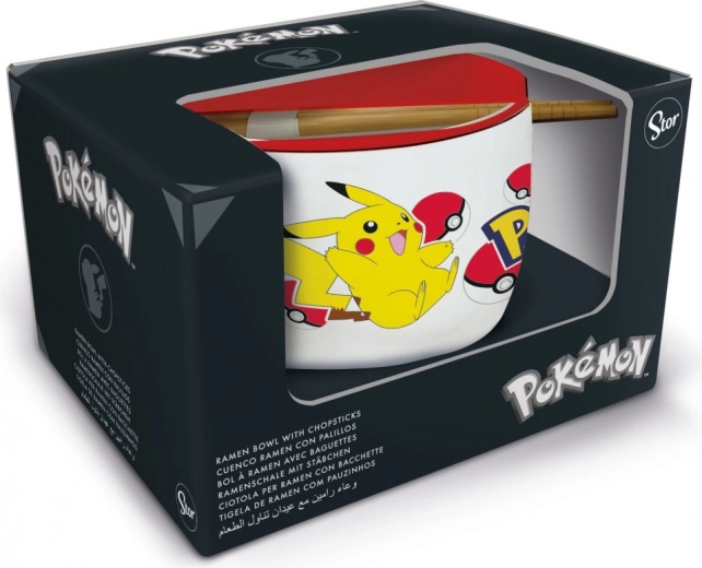 Pokémon σετ δώρου μπολ για ράμεν και ξυλάκια