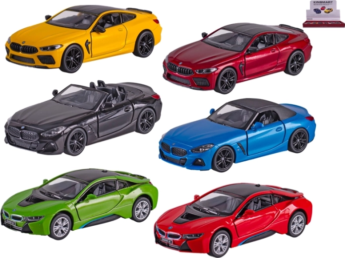 Μεταλλικό μοντέλο αυτοκινήτου Kinsmart BMW 1:38 με μηχανισμό pull-back και ανοιγόμενες πόρτες