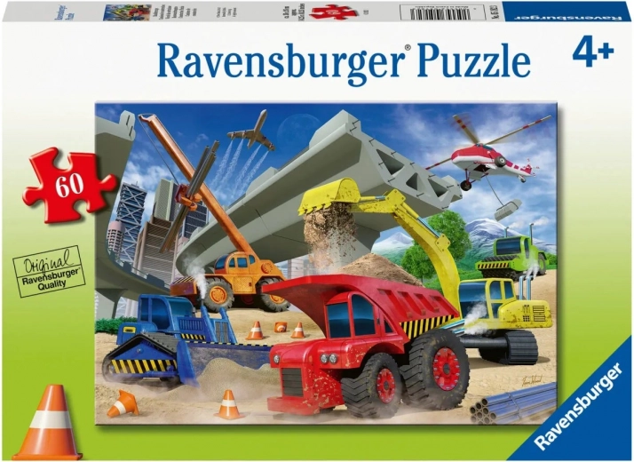 Παζλ Ravensburger Κατασκευαστικά μηχανήματα 60 κομμάτια
