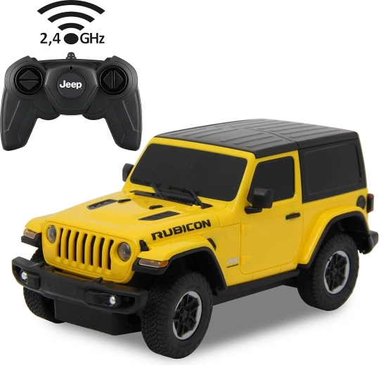 Jamara Jeep Wrangler JL τηλεκατευθυνόμενο αυτοκίνητο 1:24 κίτρινο 2,4 GHz - 1 τεμάχιο