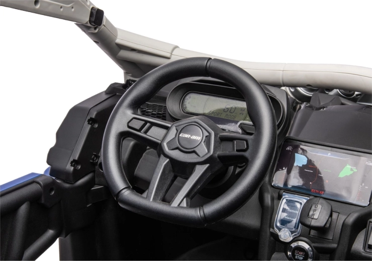 Can-Am maverick turbo rr ηλεκτρικό παιδικό αυτοκινητάκι με μπαταρία – μπλε-γκρι, βαμμένο