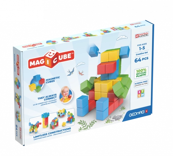 Δημιουργικό σετ Geomag Magicube 64 τεμαχίων