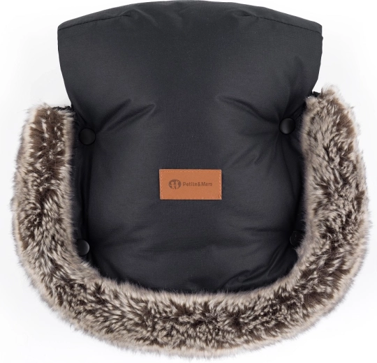 Petite&Mars γάντια για καρότσι Furry forever black