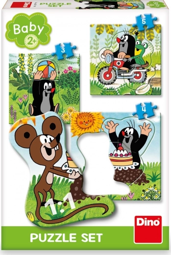 Dino Puzzle Τυφλοπόντικας στο λιβάδι - παιδικό παζλ