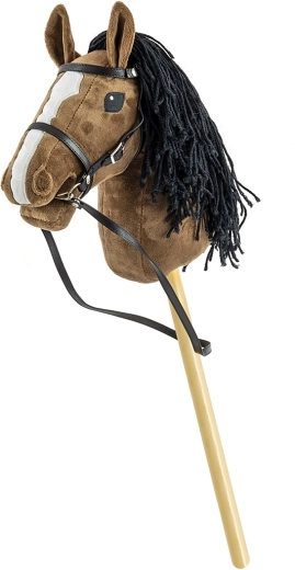 Milly Mally hobby horse σε ράβδο, σκούρο καφέ